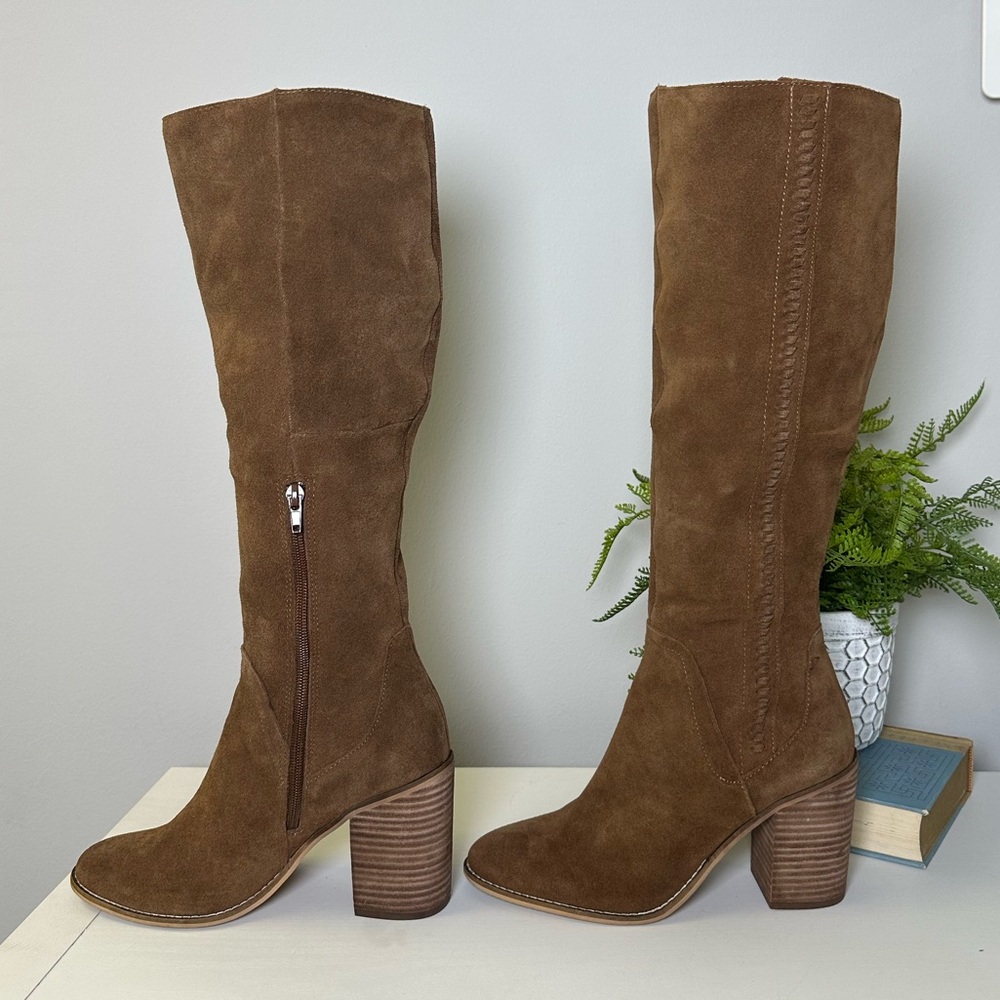 Steve Madden Roxana Knee High Brown Suede Boot Sz 8.5 - Picture 5 of 10